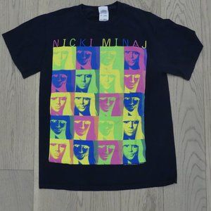 Nicki Minaj Andy Warhol 2011 Black Small T-Shirt